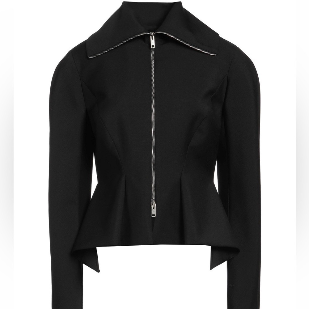 New Givenchy Peplum Wool-Mohair Zip Up Jacket Size 38 - Picture 12 of 15